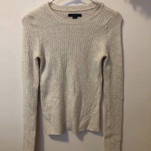 AMERICAN EAGLE WHITE LONG SLEEVE SWEATER